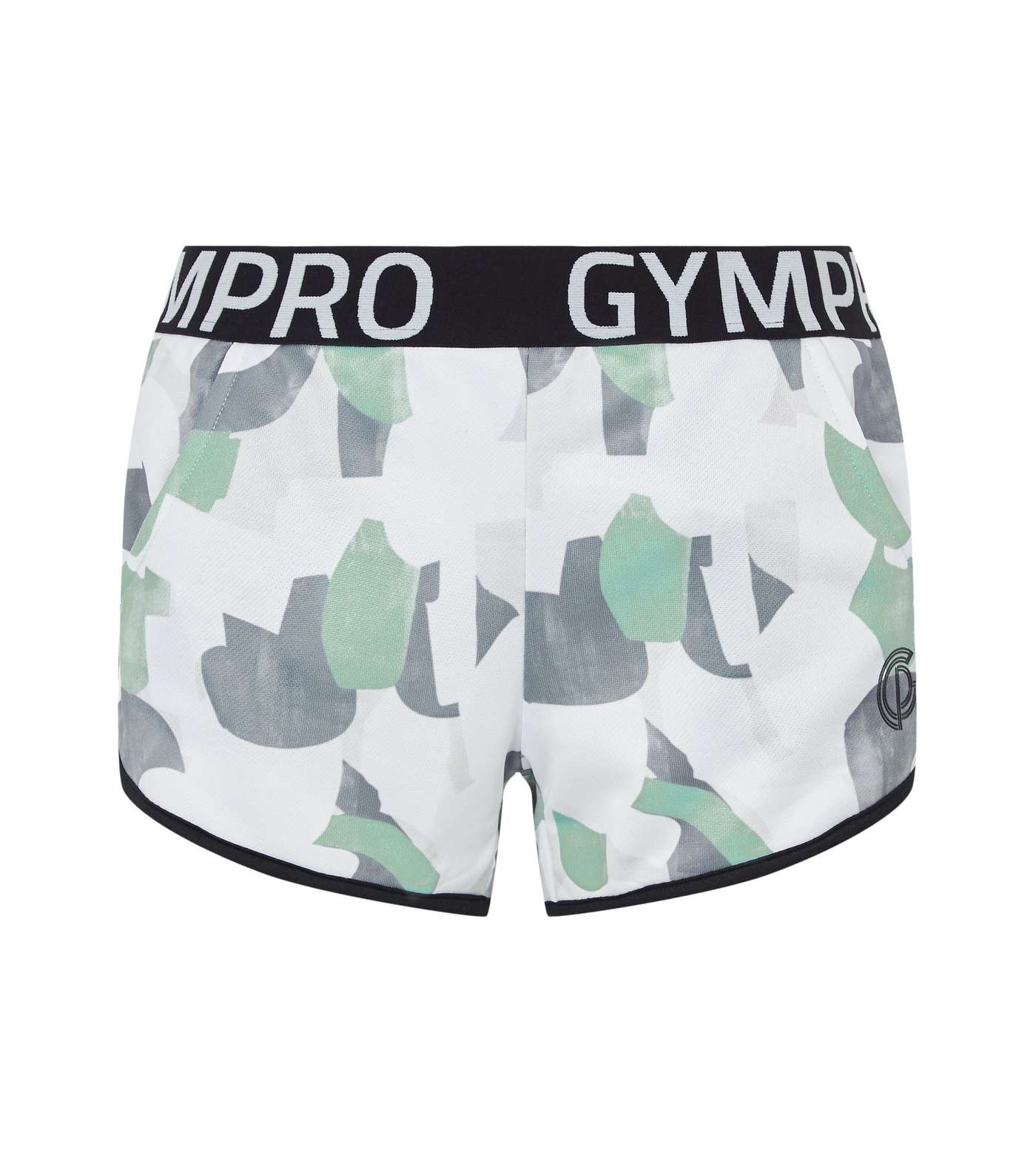 GymPro White Camo Sports Shorts Image 4