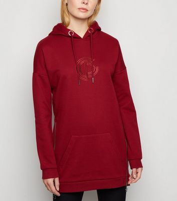 Dark red hotsell hoodie women's