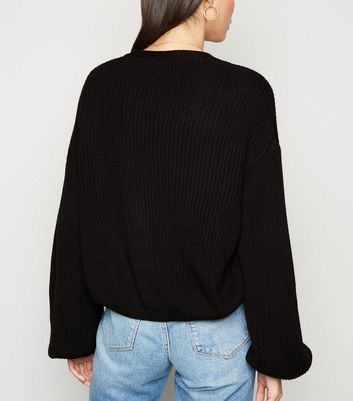 new look balloon sleeve cardigan