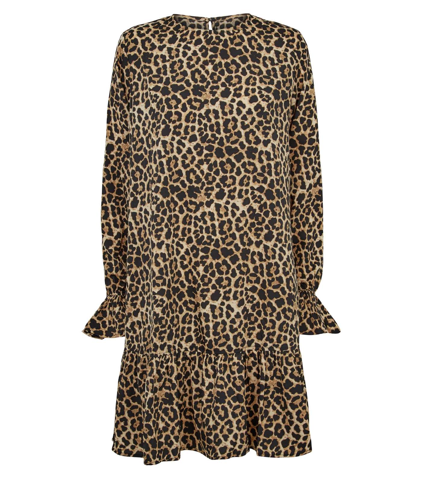 NA-KD Brown Leopard Print Mini Dress Image 4