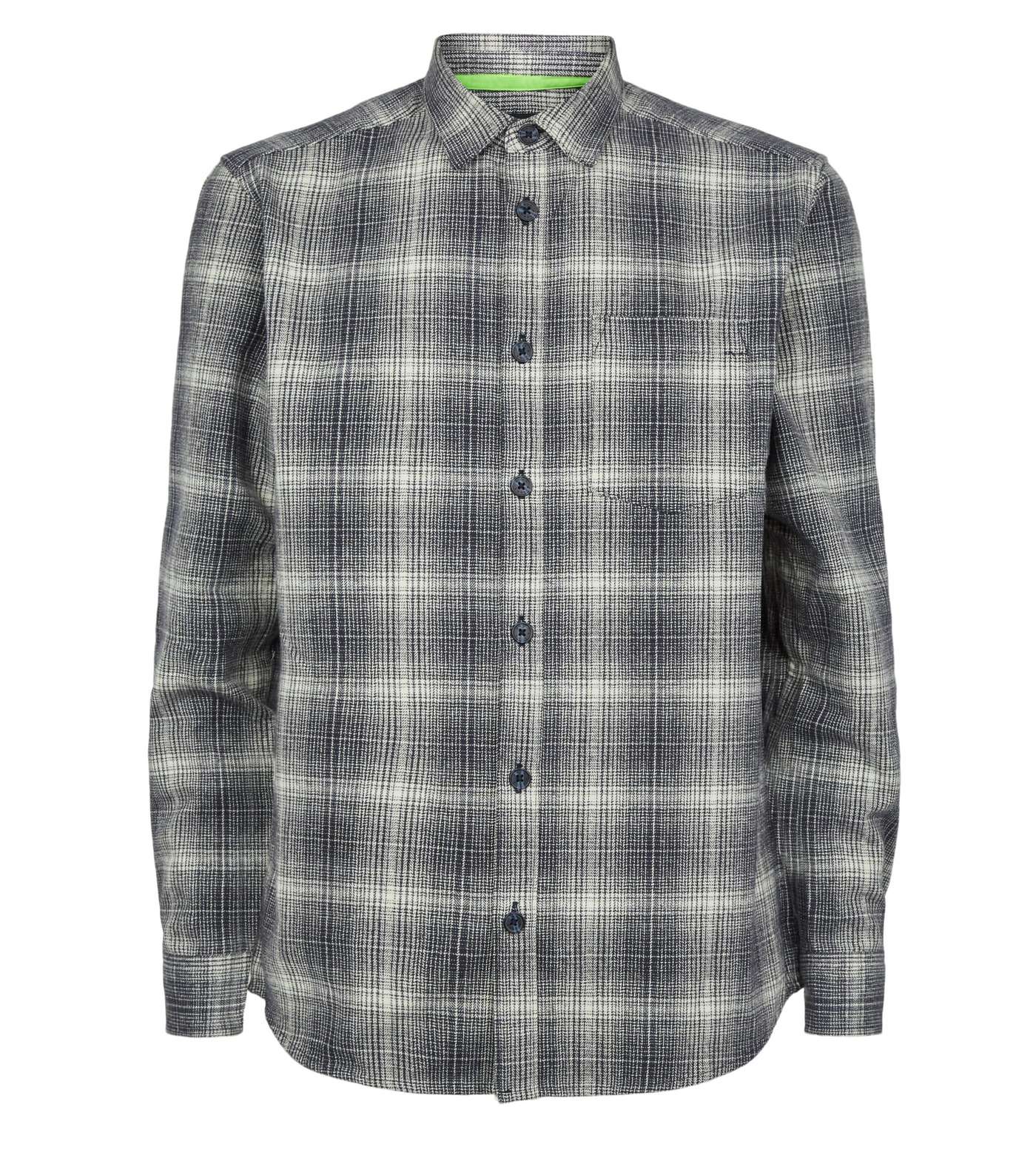 Only & Sons Navy Check Shirt Image 4