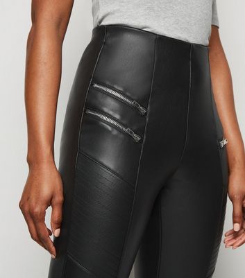 new look coated leggings