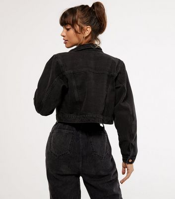 black denim jacket new look