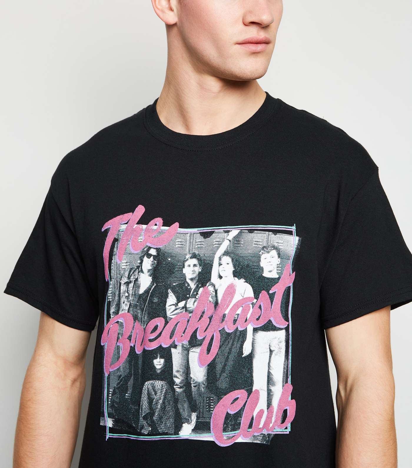 Black The Breakfast Club Print T-Shirt Image 5
