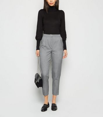Tailored trousers  Light grey marlPinstriped  Ladies  HM IN
