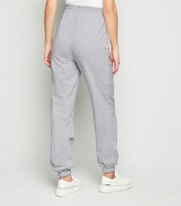 grey marl casual cuffed jogger