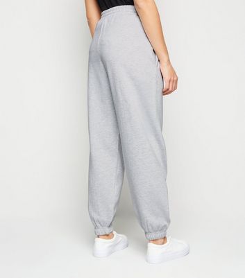 Pale grey best sale marl cuffed joggers