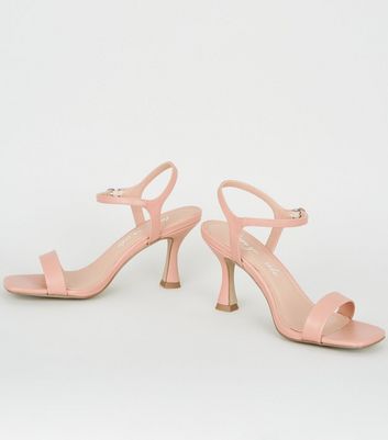 pale pink mid heel shoes