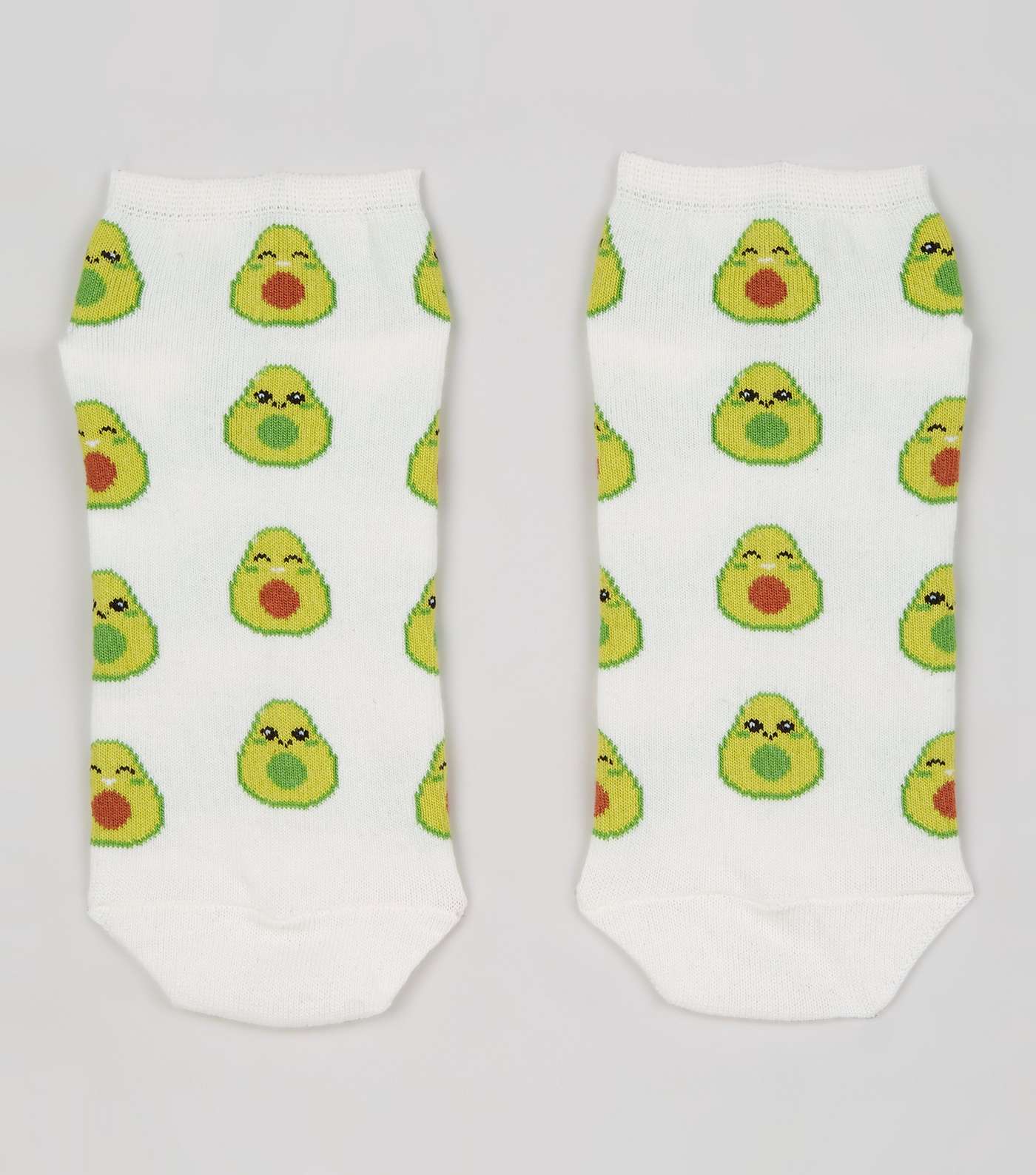 Cream Avocado Trainer Socks