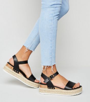 sandales style espadrilles à semelles plateforme