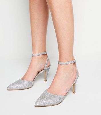 wide fit silver court shoes uk