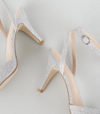 silver pointed court shoes