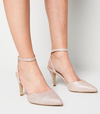 white thin strap heels