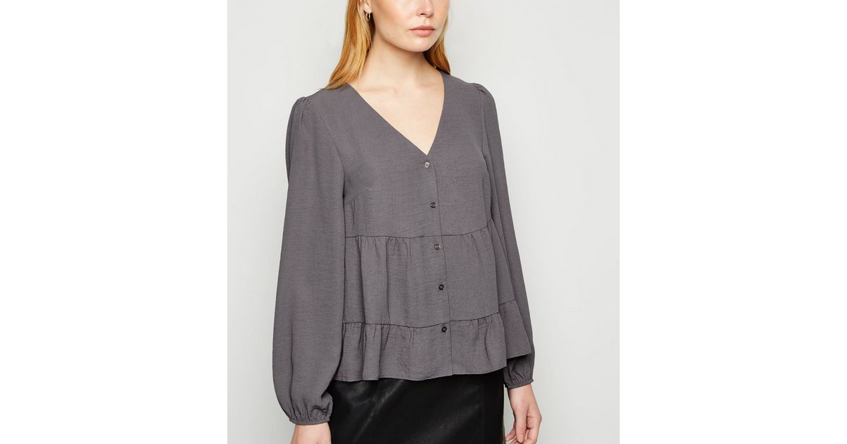 Cleo Blouse - Dark Grey main image 1