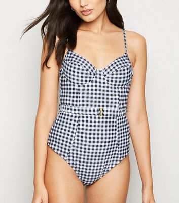 gingham swim