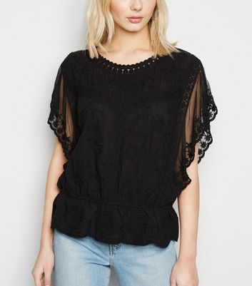 new look crochet top