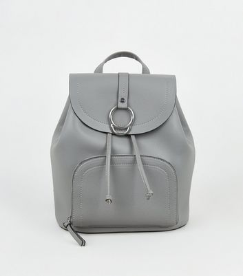 Leather backpack hot sale new look