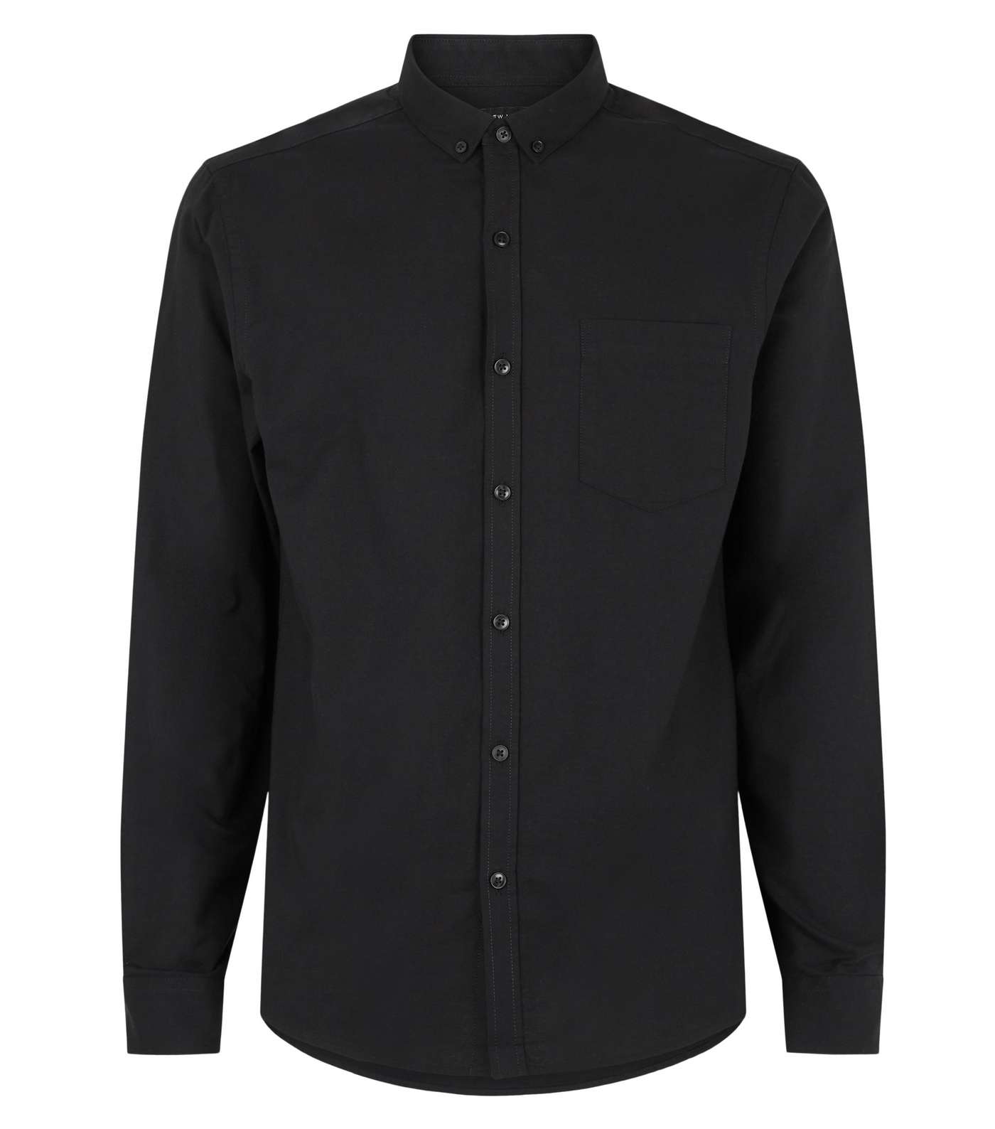 Black Cotton Oxford Shirt Image 4