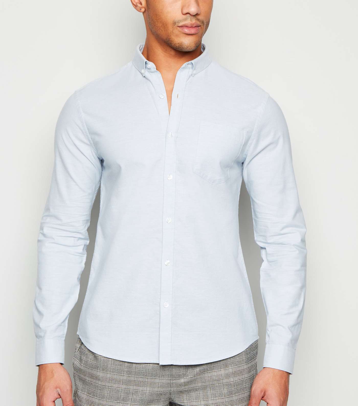 Pale Blue Cotton Oxford Shirt