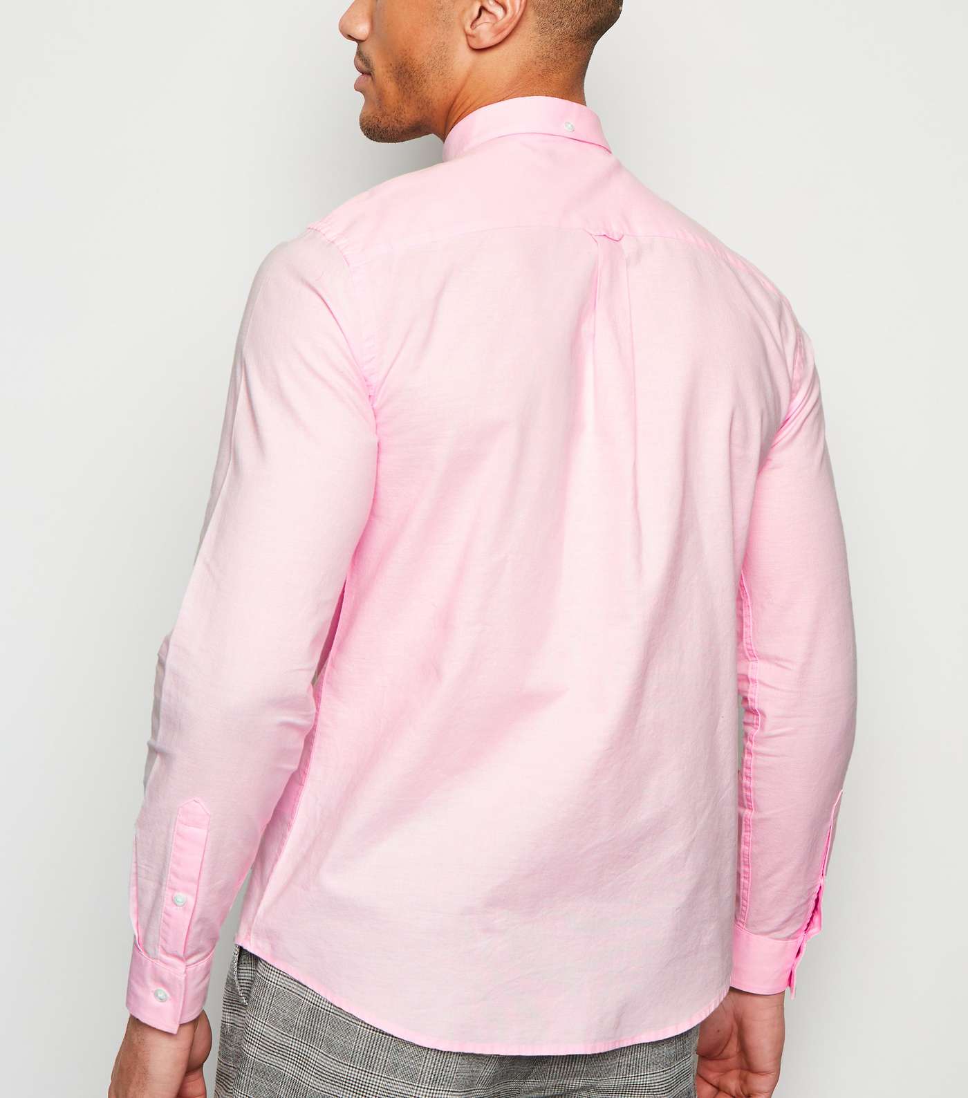 Pink Cotton Oxford Shirt Image 3
