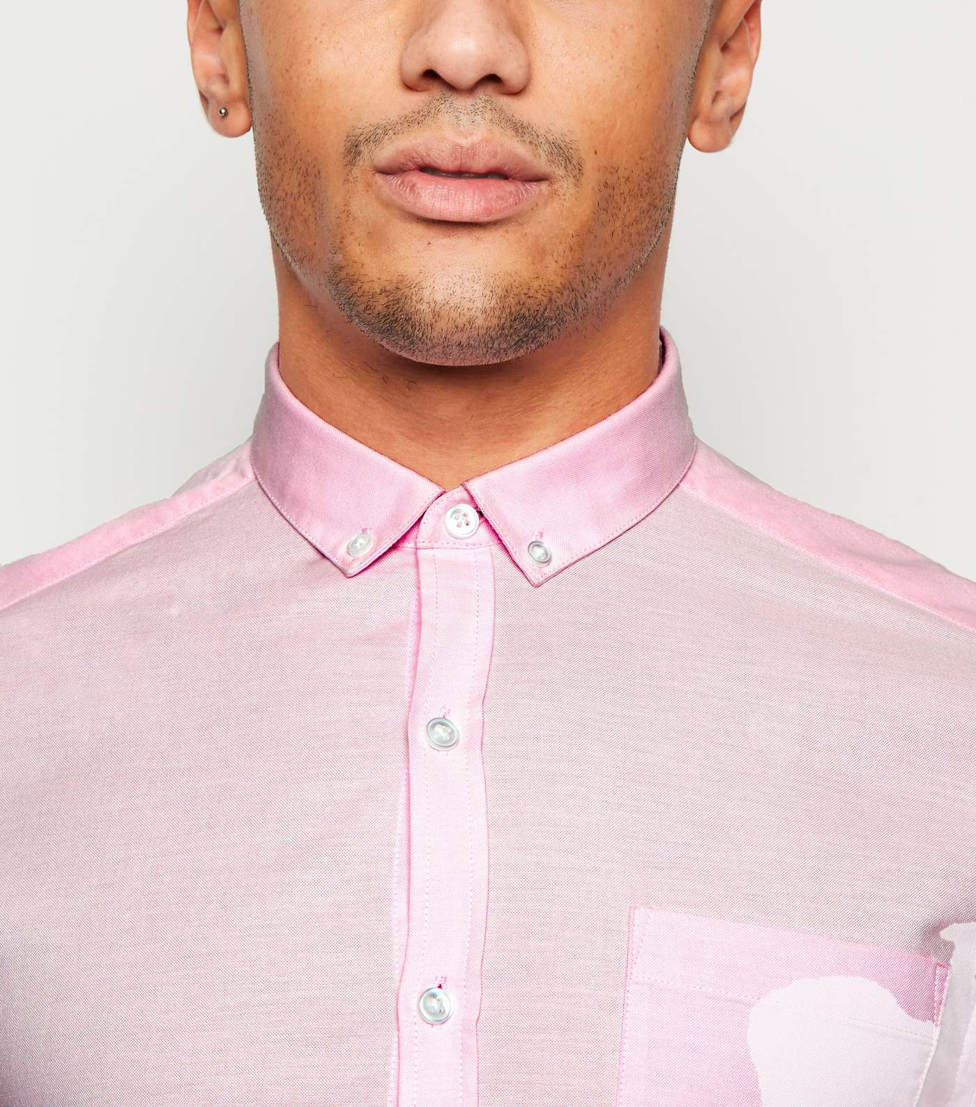 Pink Cotton Oxford Shirt Image 5