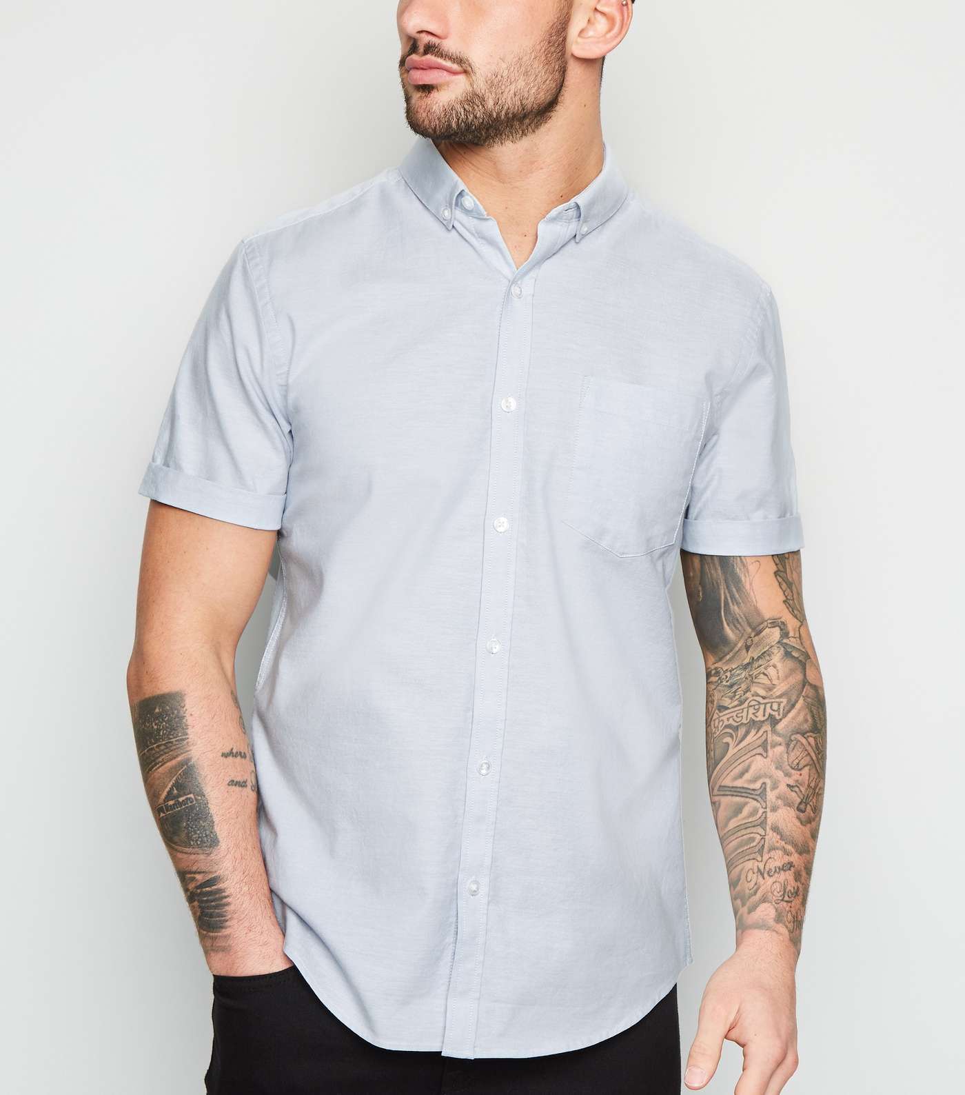 2 Pack Pale Blue and White Oxford Shirts