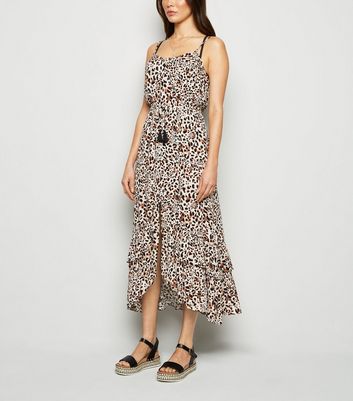 animal print beach dress