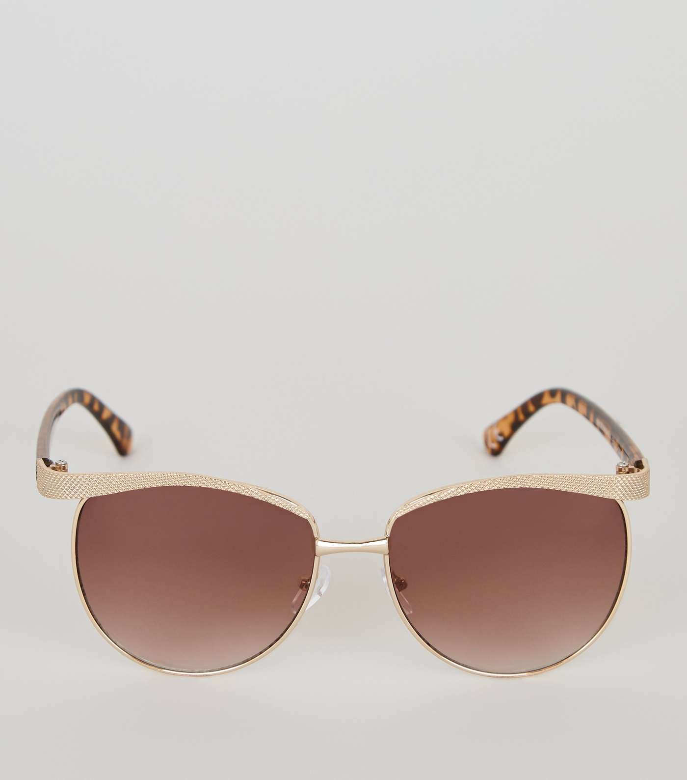 Gold Leopard Print Frame Sunglasses Image 3
