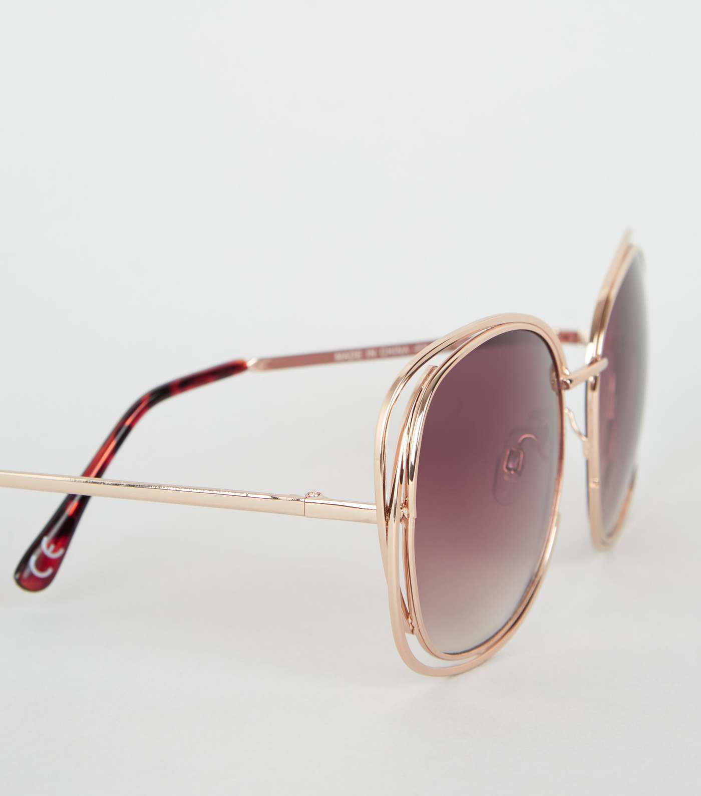 Gold Layered Wire Frame Sunglasses Image 4