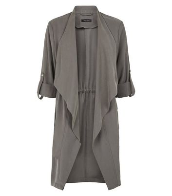 Dark grey sale waterfall coat