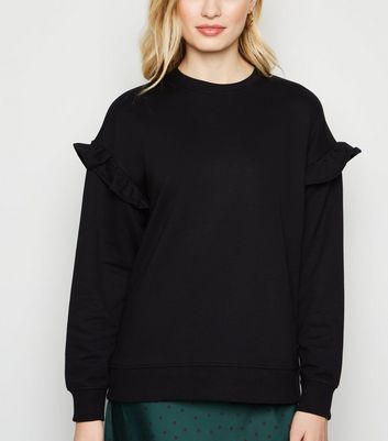 new look black sweatshirt