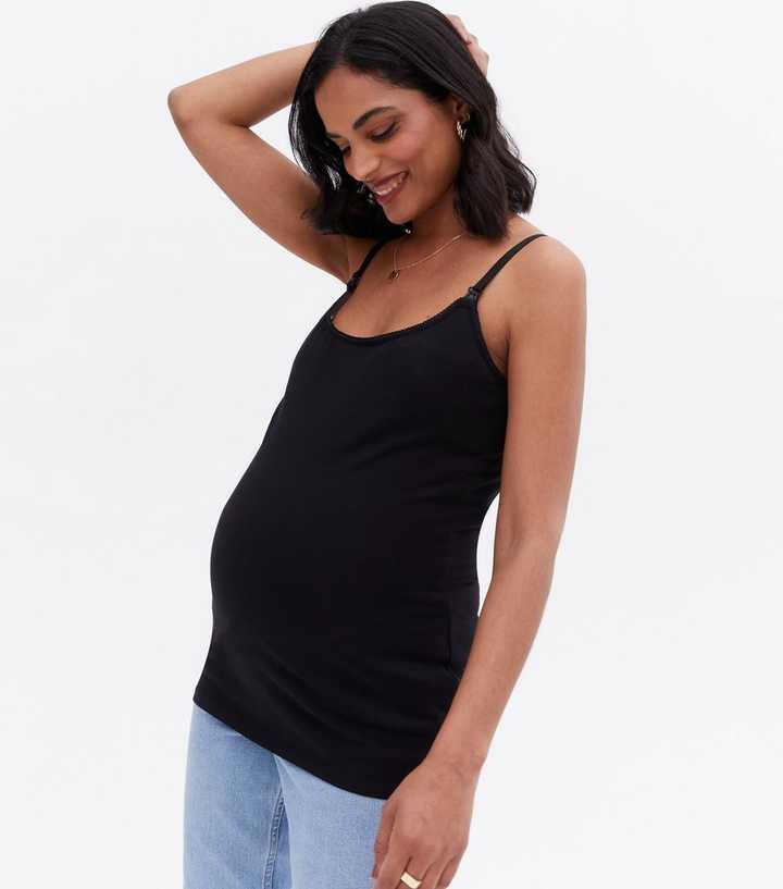 Maternité - Débardeur d'allaitement noir