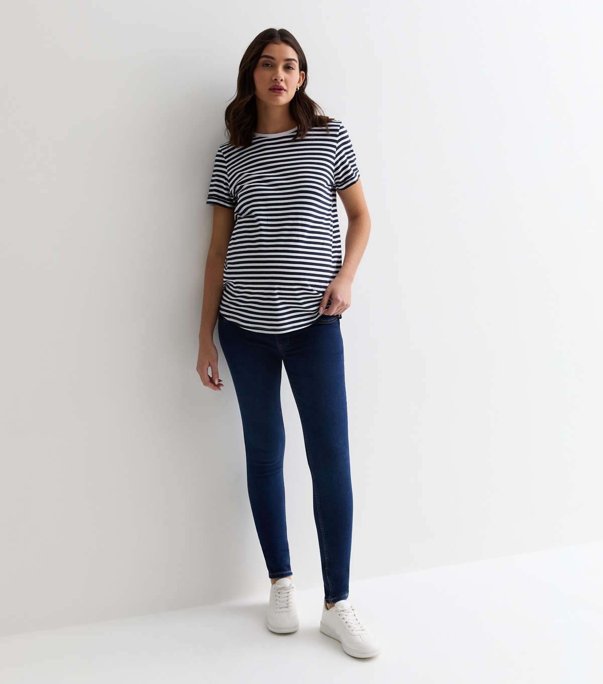 Women's Maternity Indigo Lift & Shape Under Bump Emilee Jeggings New Look