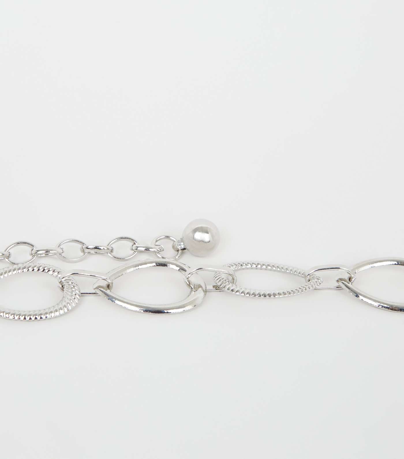 Silver Teardrop Link Chain Belt Image 3