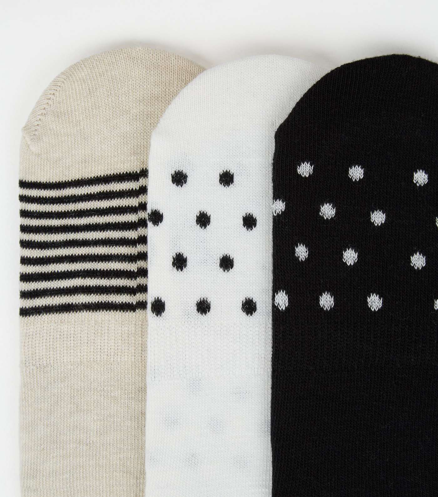3 Pack Spot Stripe Sport Socks Image 3