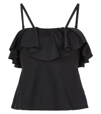 Image of Black 'Lift & Shape Frill Tankini New Look