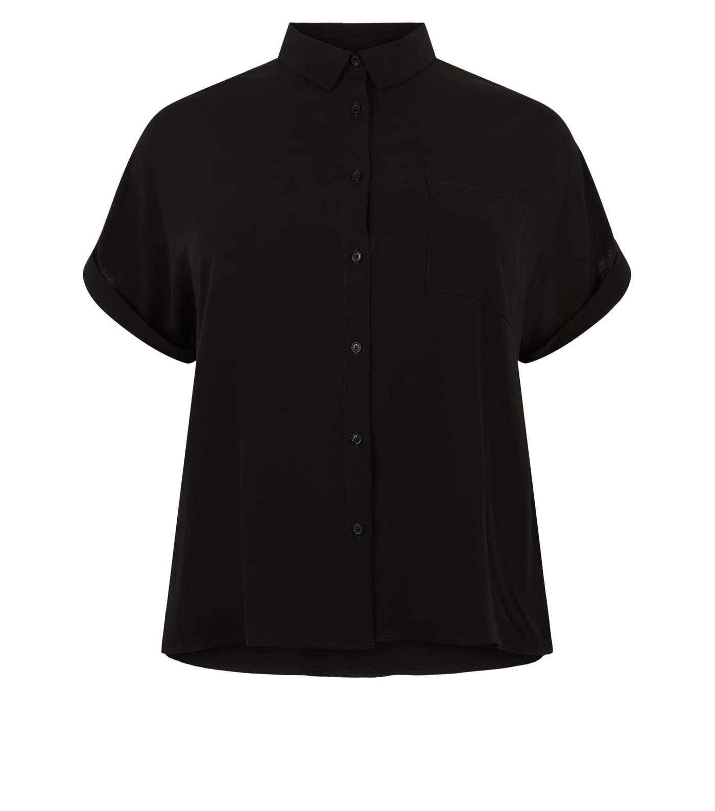 Curves Black Short Sleeve Shirt Image 4