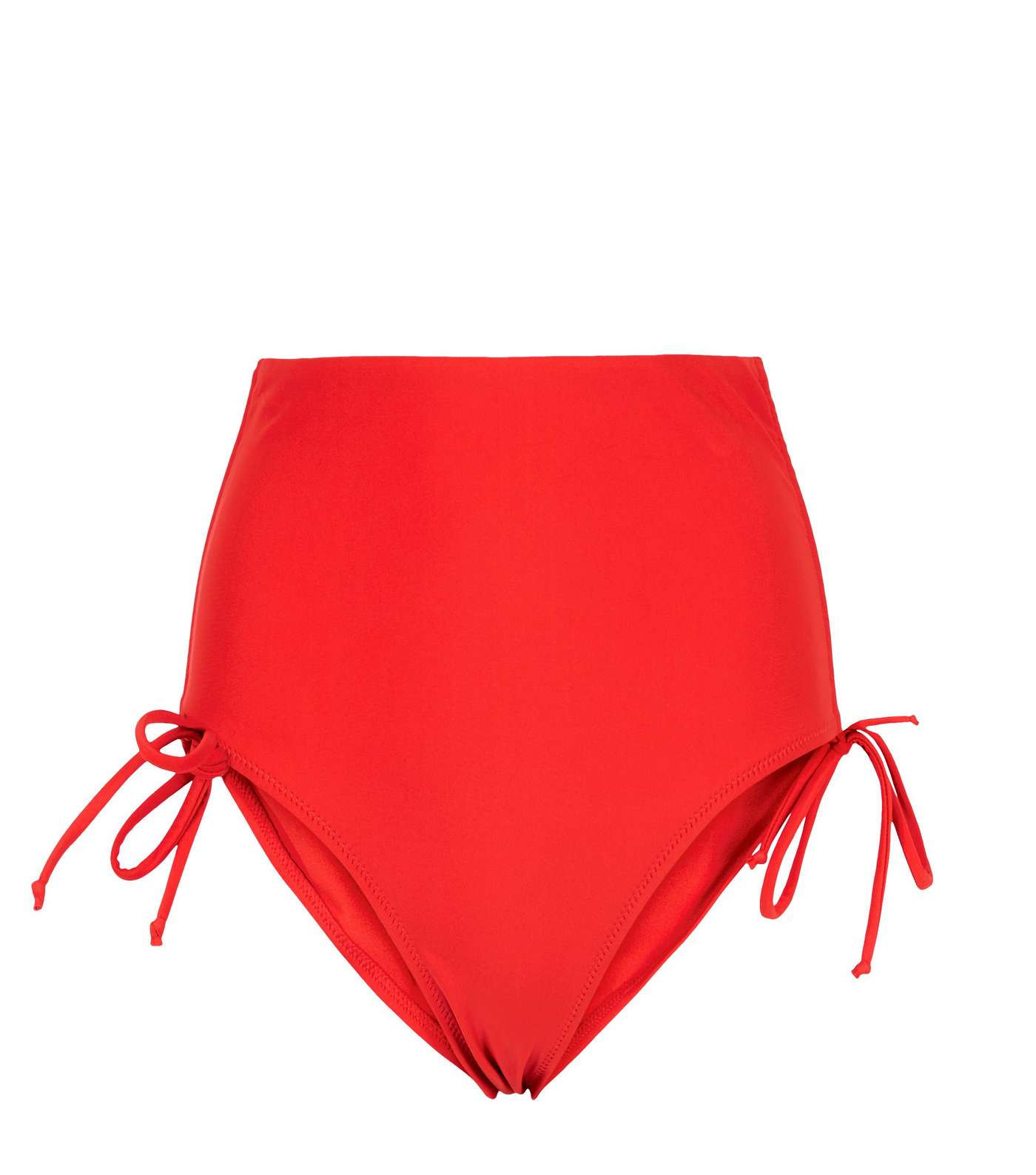 Red Ruched 'Lift & Shape' Adjustable Bikini Bottoms Image 3