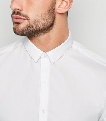 Image of 2 Pack Pale Blue and White Long Sleeve Poplin Shirts New Look