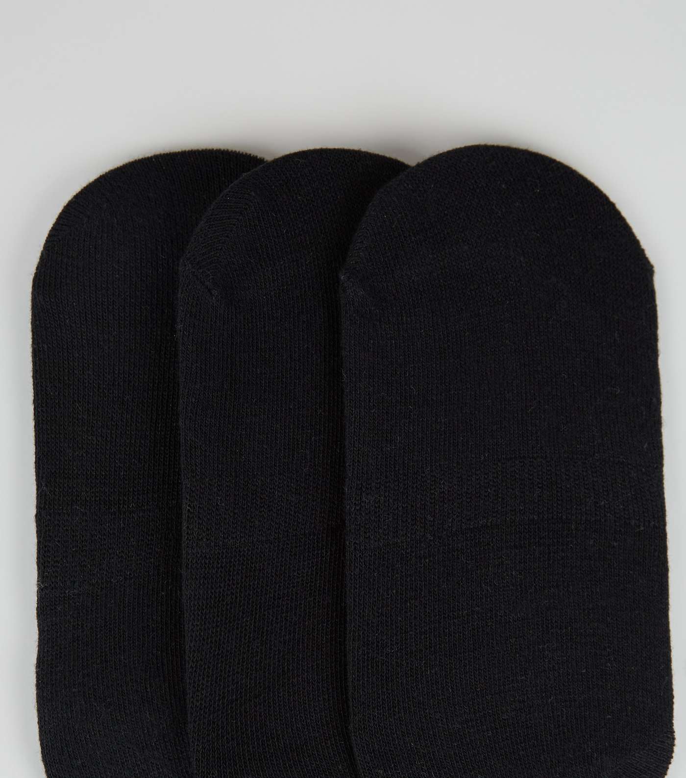 Girls 3 Pack Black Invisible Socks Image 3