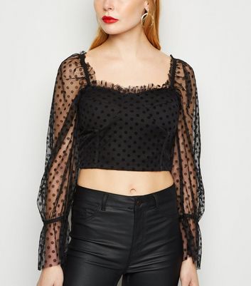 black mesh top outfit