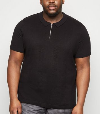 Black plus 2025 size polo shirt