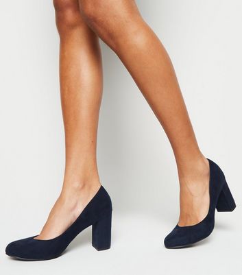 navy court shoes new look