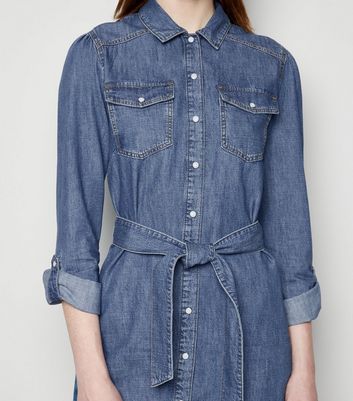 new look tall denim dress