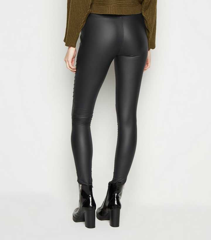 New Look Tall Faux Leather Legging In Black for Women
