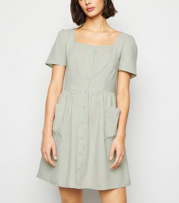 mint green smock dress