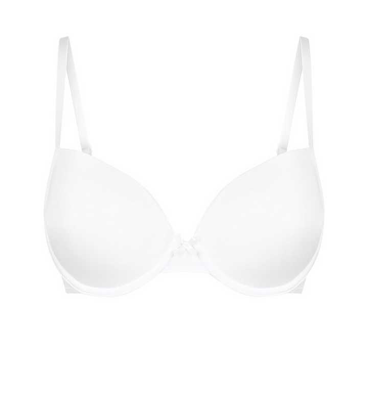 Buy Featherline Padded Non-Wired Full Coverage T-Shirt Bra - White at  Rs.450 online