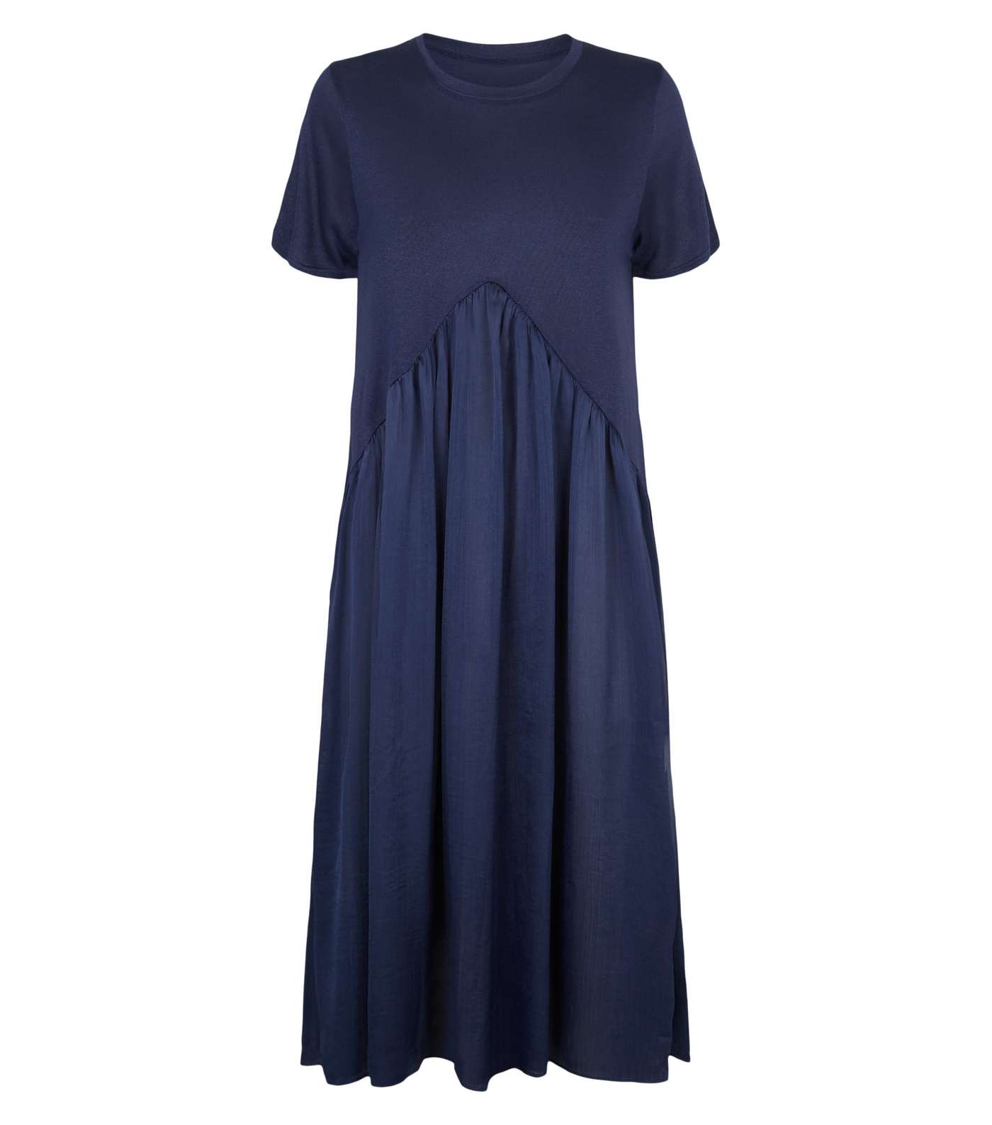 Blue Vanilla Navy Contrast Hem Dress Image 4
