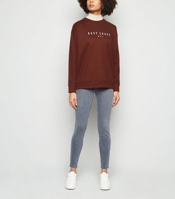 new look slogan sweatshirt