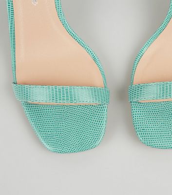 light green block heels